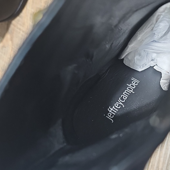 Jeffrey Campbell Elegant Pointed Toe Black Stiletto Zippered Heels Size 8.5 - Picture 6 of 16